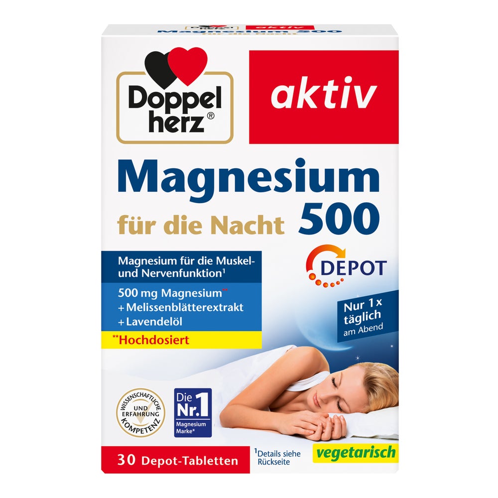 Doppelherz® akitv Magnesium 500 für die Nacht