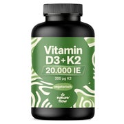 Vitamin D3 K2 20000 IE - 365 Tabletten - Nature Flow 365 St