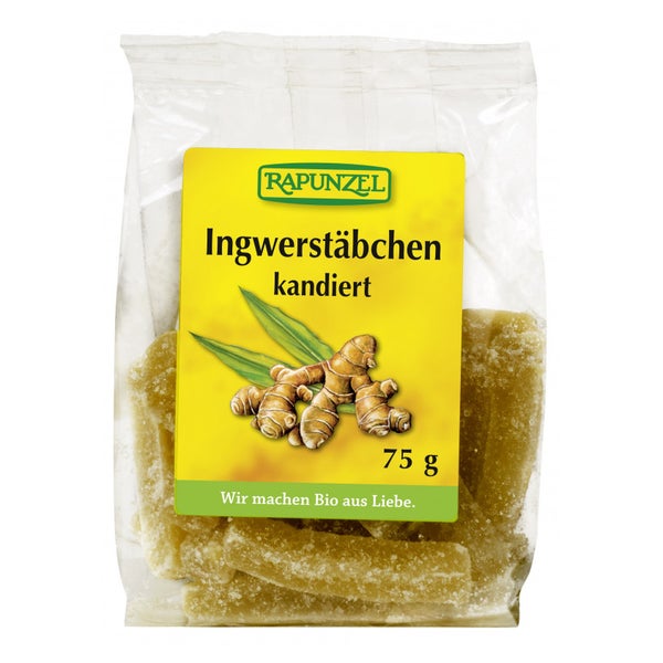 Rapunzel - Ingwerstäbchen kandiert 75 g