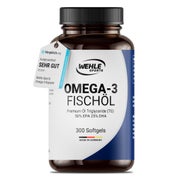 Omega 3 hochdosiert - 300 Kapseln - Wehle 300 St