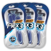 BIC Flex3 Einwegrasierer für Männer – Set mit 3 x 3er Pack 9 St