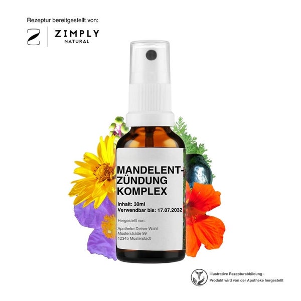 Zimply Natural MANDELENTZÜNDUNG KOMPLEX - Pflanzbasierte Rezeptur 30 ml