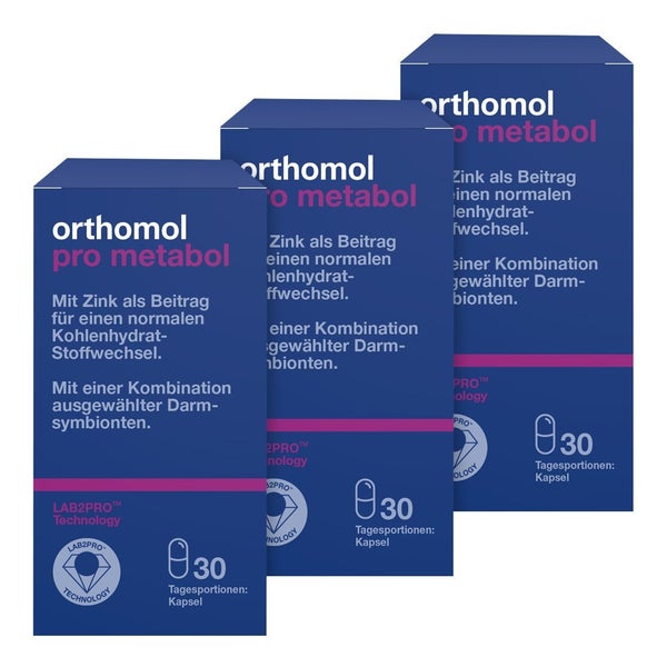 Orthomol pro metabol 3X30 St