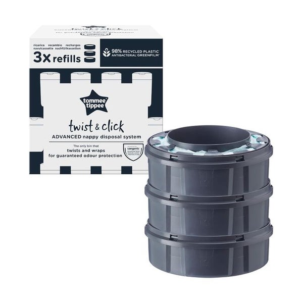 Tommee Tippee Nachfüllkassetten für Twist & Click Advanced Windelentsorgungssystem