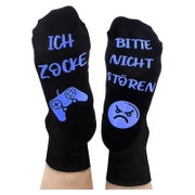 Belillpipi Gaming Socken "Bitte nicht stören, ich zocke" - Lustige