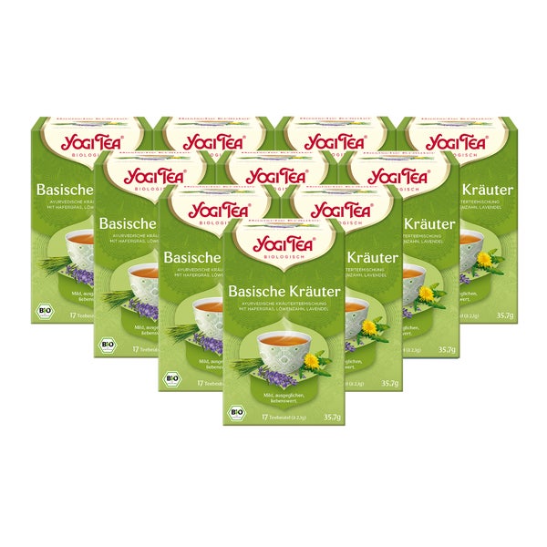 Yogi Tea - Basische Kräuter Bio Kräutertee | 10 x 35,7g 10x17 St