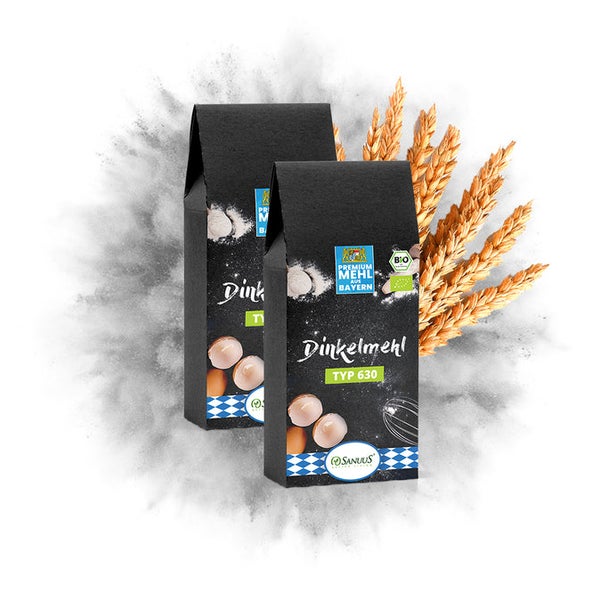 SANUUS® Dinkelmehl 630 aus dem Allgäu 2x1kg 2 kg