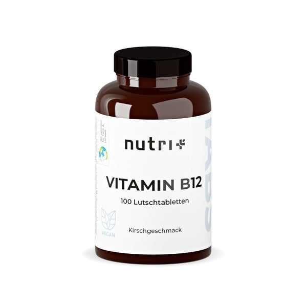 nutri+ Vitamin B12 Vegan Lutschtabletten- Kirsche 100 St