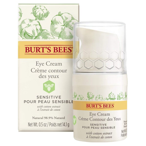 Burt's Bees Natürliche Augencreme für empfindliche Haut mit Baumwollextrakt 14 ml
