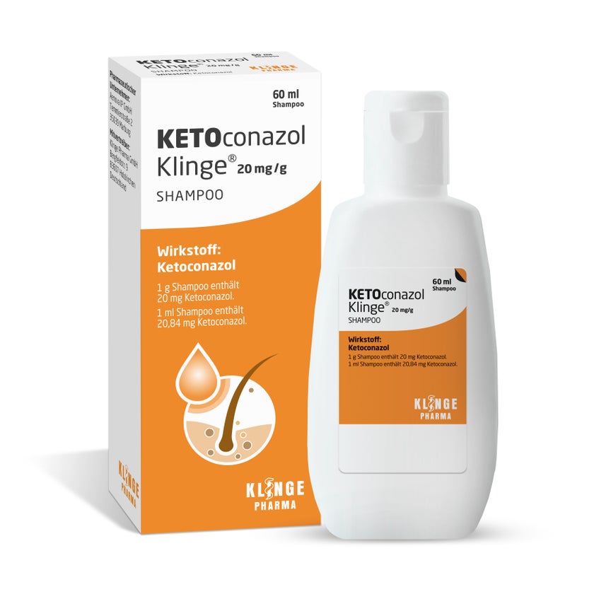 KETOconazol Klinge 20 mg/g Shampoo 60 ml