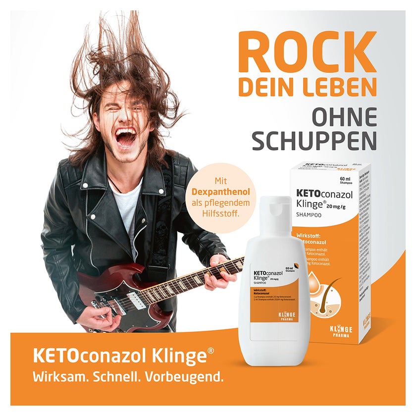 KETOconazol Klinge 20 mg/g Shampoo 60 ml