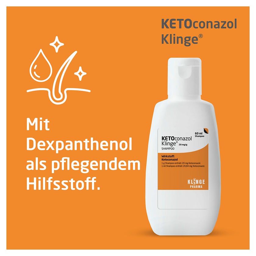 KETOconazol Klinge 20 mg/g Shampoo 60 ml