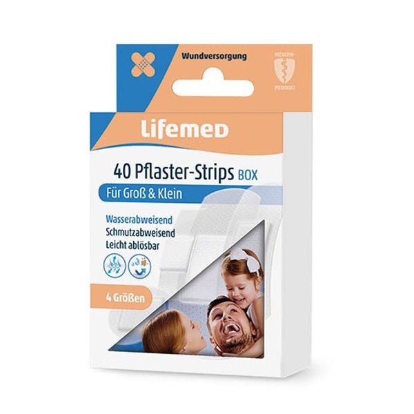 Lifemed Pflaster-Strips Box halbtransparent 1920 St