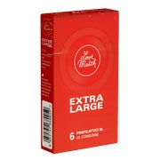 Produktabbildung: Extra Large – 6 breite Kondome, 57 mm zylindrisch, Silikonöl (6 Kondome) 6 St