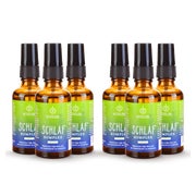 BitterLiebe - Schlaf Komplex Spray - 1mg Melatonin pro Tagesdosis, hochdosiert - mit Baldrian, Hopfen und Melisse - unterstützt Einschlafen und fördert tiefen Schlaf 6x 50 ml