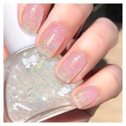 Nagellack Glitzer Klar 12 ml Clear Confetti 1 ml (1er Pack) 1 St