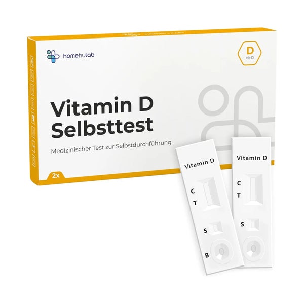 Homehulab 2x Vitamin-D Schnelltest – einfacher Selbsttest für Zuhause 2 St