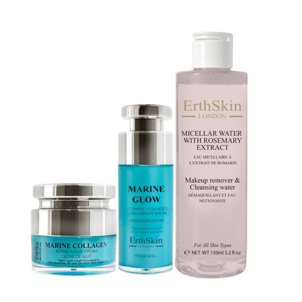 Mizellenwasser Mit Rosmarinextrakt + Meeresserum + Meereskollagen Nachtcreme Set 1 St