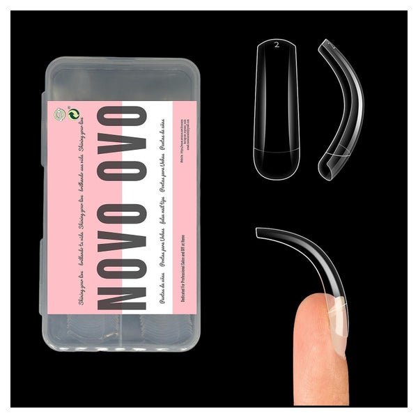 Nagelspitzen Acrylnagel Square Claw Trasnparent Long in Smal 1 St