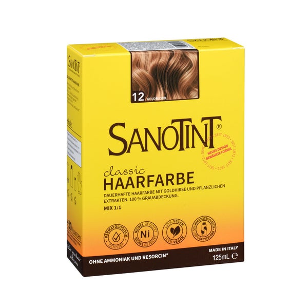 SANOTINT® classic 12 Goldblond 125 ml