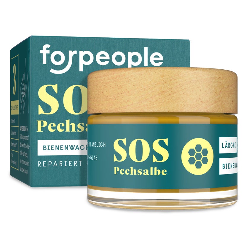forpeople - Bio Pechsalbe im Glastiegel - Lärchenharz 50 g