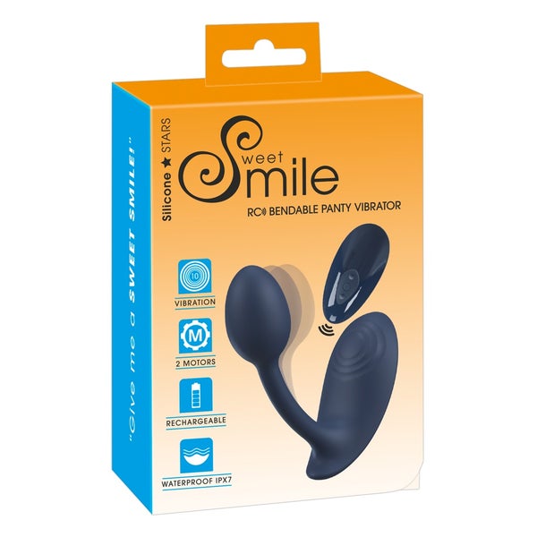 Sweet Smile - Ferngesteuerter Slip-Vibrator mit 2 Motoren 1 St