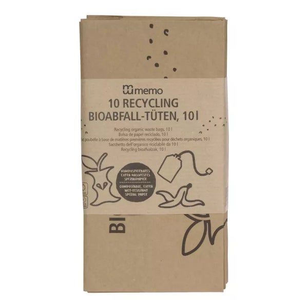memo - Recycling Bioabfall-Tüten 10 l 10 St