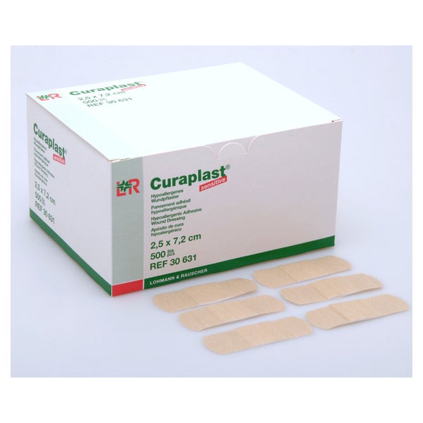 Lohmann Rauscher Curaplast sensitive Pflasterstrips 2,5 x 7,2 cm 500.0 St