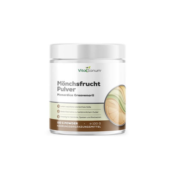VitaSanum® Mönchsfrucht Pulver – Momordica grosvenorii – 100 g 100 g
