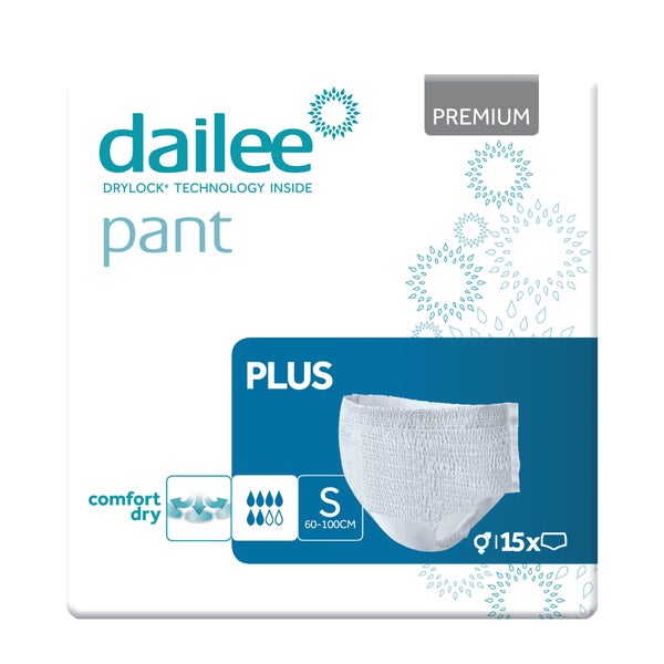 Dailee Inkontinenz Pants Plus S, Windeln für Erwachsene 90 St