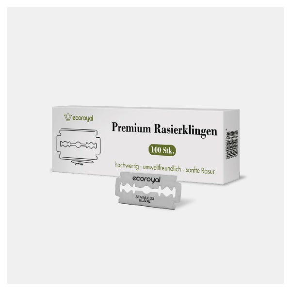 100er Pack Rasierklingen für Rasierhobel und Rasiermesser - Rostfrei