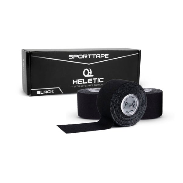 HELETIC Sporttape 3,8cm x 10m - ATHLETE PRO EDITION schwarz 3 St