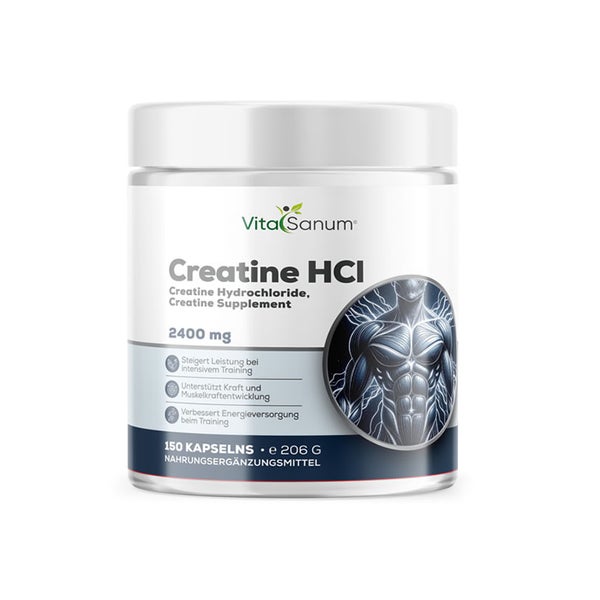 VitaSanum® Creatin HCl – 2400 mg Tagesportion – 150 Kapseln 150 St