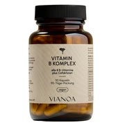 VIANOA Vitamin B Komplex - alle 8 B-Vitamine, bioaktive Form 90 St