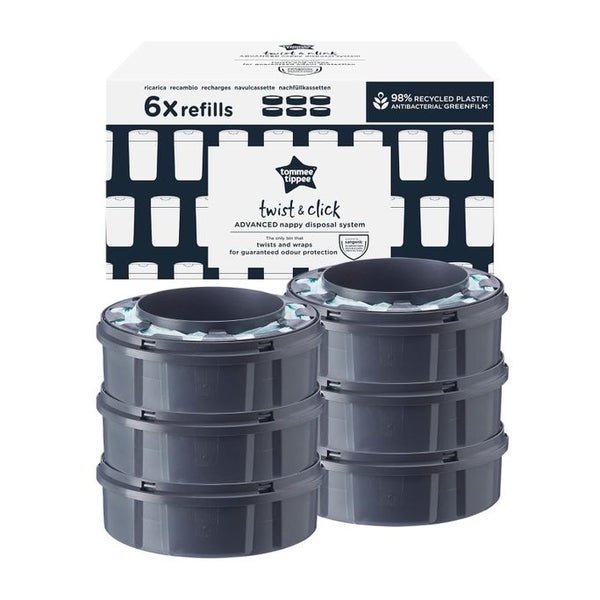 Tommee Tippee Nachfüllkassetten für Twist & Click Advanced Windelentsorgungssystem