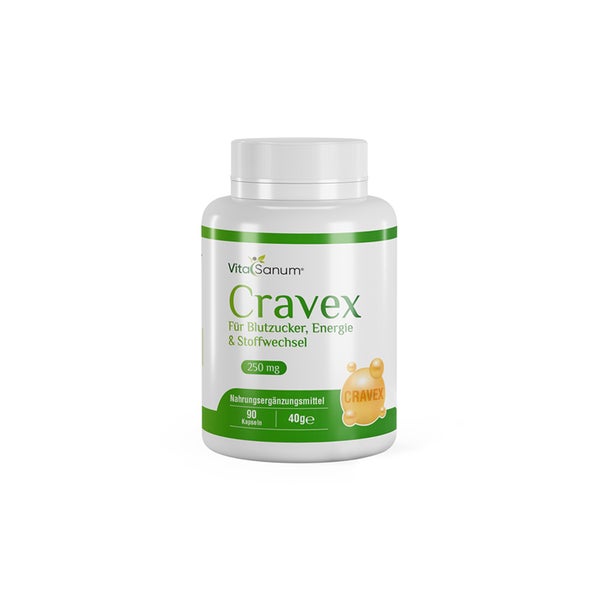 VitaSanum® Cravex – Für Blutzucker, Energie &amp; Stoffwechsel 90 St