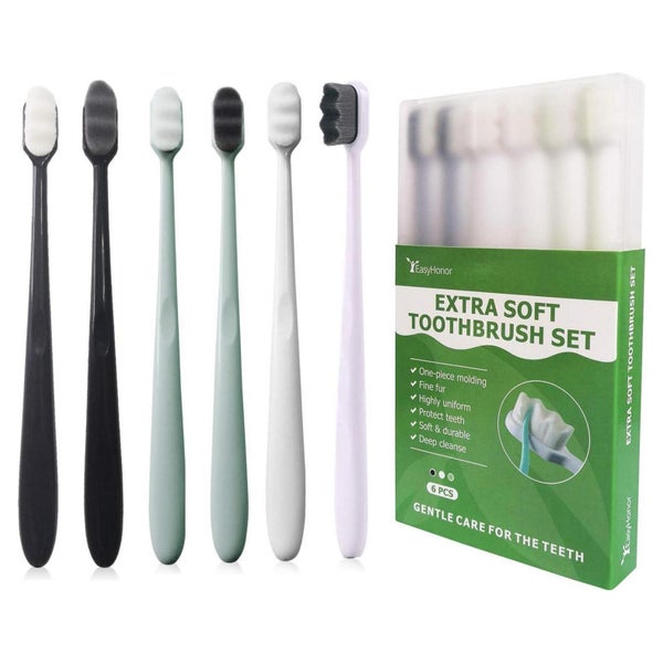 EasyHonor Ultra-weiche Zahnbürste 20.000 Borsten 6er Pack gr 1 St