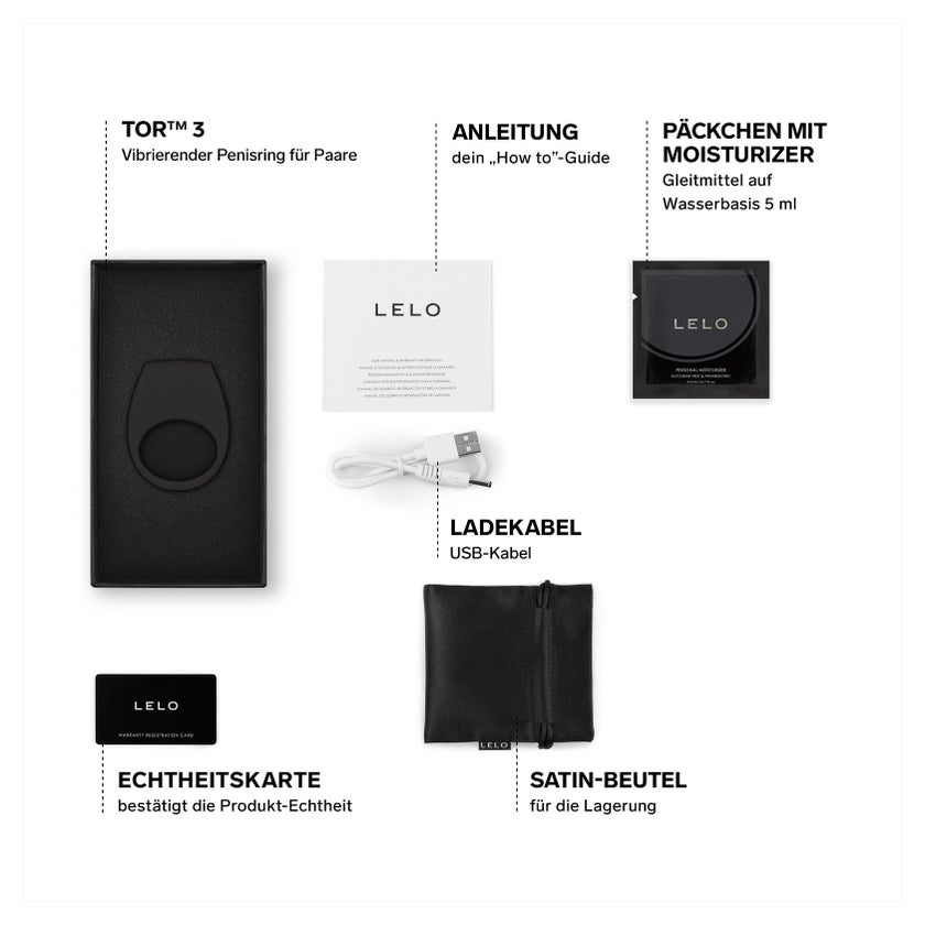 LELO TOR 3 Penisring - Black 1 St günstig kaufen