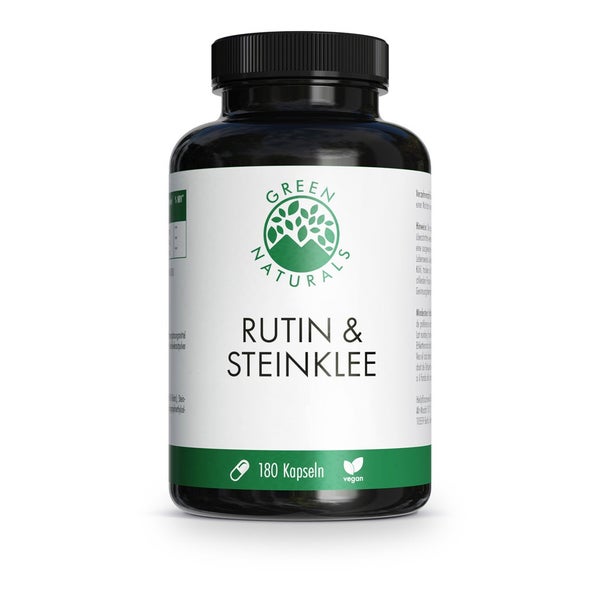 GREEN NATURALS Rutin & Steinklee 500 mg vegan 180 St