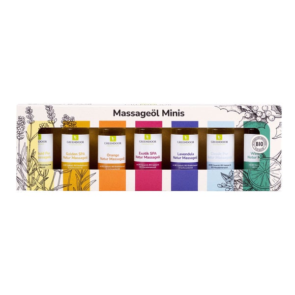GREENDOOR Massageöl Sortiment als Minis 175 ml