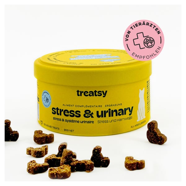 Treatsy Nahrungsergänzungsmittel – Stress & Harnwege für Katzen 90 g
