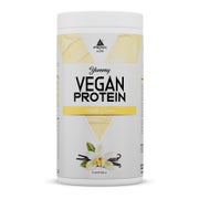 PEAK Yummy Vegan Protein - 450g - Geschmack Vanilla Cream I 15 Portionen I Proteinquellen: Kürbis, Favabohne, Erbse, Mandel, Hanf I frei von Gentechnik I glutenfrei 450 g