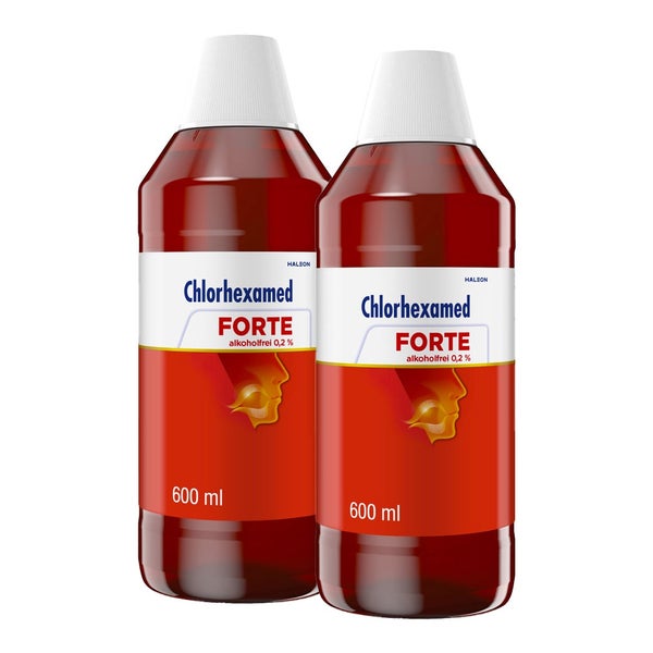 Chlorhexamed FORTE alkoholfrei 0,2 % Doppelpack 2X600 ml