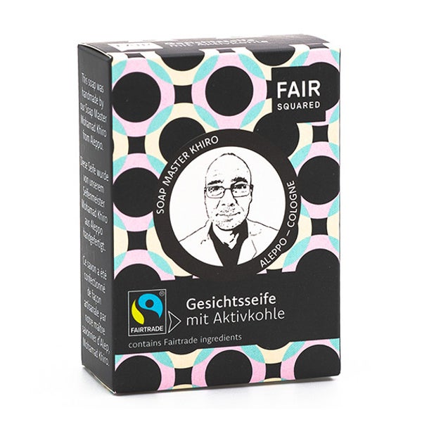 FAIR SQUARED Gesichtseife mit Aktivkohle 1 x 80 g 80 g