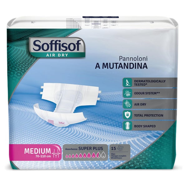Soffisof Air Dry Super Plus M, Windeln für Erwachsene 15 St