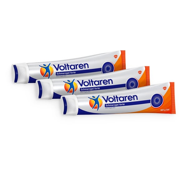 Voltaren Schmerzgel forte 23,2 mg/g Gel Dreierpack 3X180 g