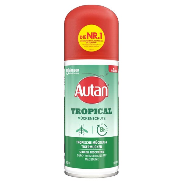 Autan Tropical Mückenschutz Dry Spray Travel Essentials 100 ml