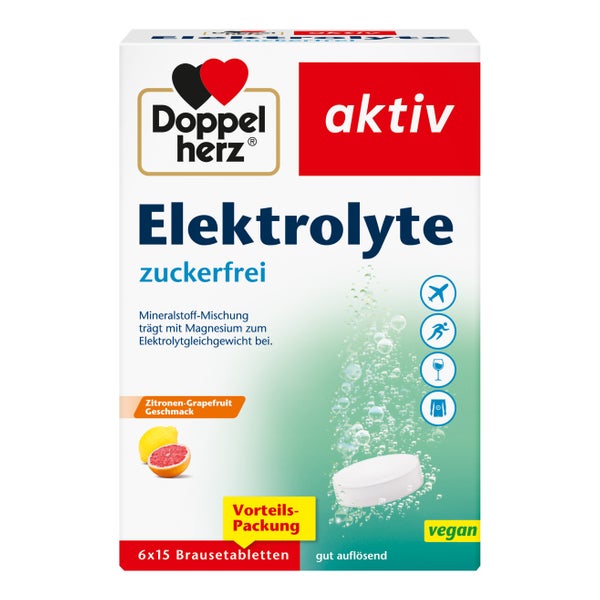 Doppelherz Elektrolyte Zuckerfrei Brausetabletten 6X15 St