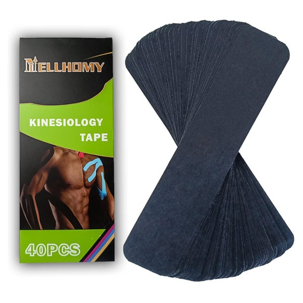 NELLHOMY Kinesiotapes 40 Streifen Precut, Elastisches Band für