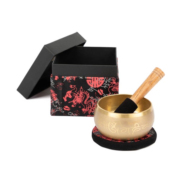 bodhi indische Klangschale mit BUDDHA Design in Geschenkbox 1 St